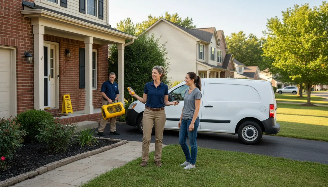 Residential water damage restoration in Owens Cross Roads, AL